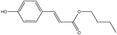 4-ヒドロキシけい皮酸ブチル 化学構造式