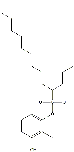 5-Pentadecanesulfonic acid 3-hydroxy-2-methylphenyl ester,,结构式
