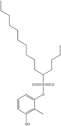  5-Pentadecanesulfonic acid 3-hydroxy-2-methylphenyl ester