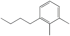 1-ブチル-2,3-ジメチルベンゼン 化学構造式
