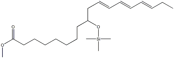 9-(Trimethylsiloxy)-11,13,15-octadecatrienoic acid methyl ester,,结构式