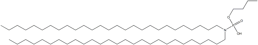 N,N-Diheptacosylamidophosphoric acid hydrogen butyl ester Struktur