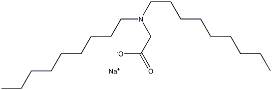 N,N-Dinonylglycine sodium salt 结构式