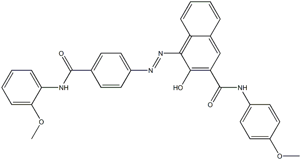  4-[[4-[[(2-Methoxyphenyl)amino]carbonyl]phenyl]azo]-3-hydroxy-N-(4-methoxyphenyl)-2-naphthalenecarboxamide