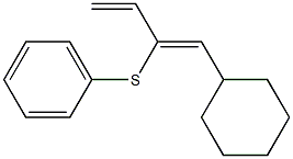 (2Z)-2-(Phenylthio)-1-cyclohexyl-1,3-butadiene 结构式