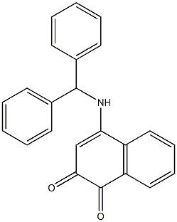 4-[(Diphenylmethyl)amino]naphthalene-1,2-dione 结构式