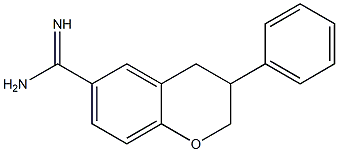 3-Phenyl-3,4-dihydro-2H-1-benzopyran-6-carboxamidine Structure