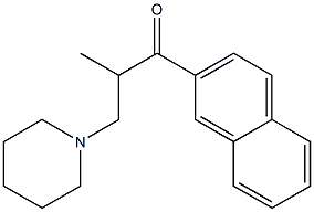 2-Methyl-1-(2-naphthalenyl)-3-piperidino-1-propanone