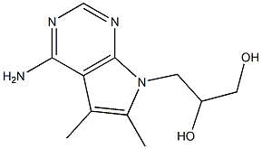 3-[4-Amino-5,6-dimethyl-7H-pyrrolo[2,3-d]pyrimidin-7-yl]-1,2-propanediol|