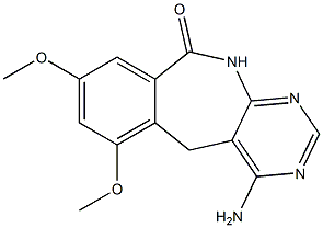 4-Amino-6,8-dimethoxy-5H-pyrimido[4,5-c][2]benzazepin-10(11H)-one Structure