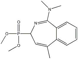[1-(Dimethylamino)-5-methyl-3H-2-benzazepin-3-yl]phosphonic acid dimethyl ester,,结构式