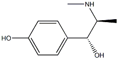 4-[(1R,2S)-1-ヒドロキシ-2-(メチルアミノ)プロピル]フェノール 化学構造式