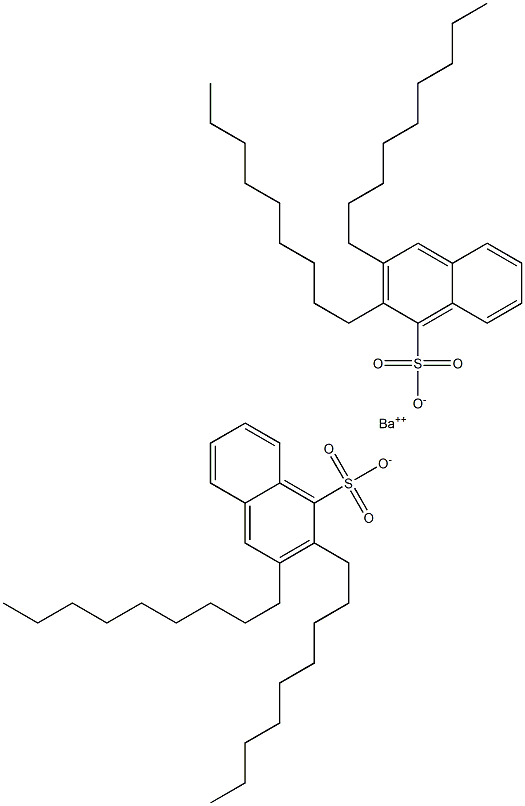 Bis(2,3-dinonyl-1-naphthalenesulfonic acid)barium salt Struktur