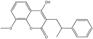 8-Methoxy-3-(2-phenylpropyl)-4-hydroxy-2H-1-benzopyran-2-one|