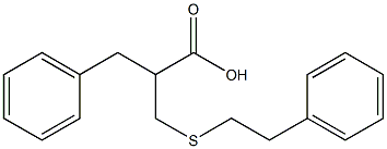 2-Benzyl-3-[(phenethyl)thio]propionic acid,,结构式