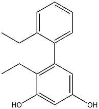 5-(2-Ethylphenyl)-4-ethylbenzene-1,3-diol Structure