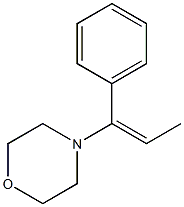 4-[(E)-1-Phenyl-1-propenyl]morpholine Structure
