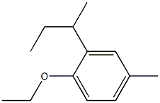 1-エトキシ-4-メチル-2-sec-ブチルベンゼン 化学構造式