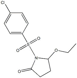 5-Ethoxy-1-[[4-chlorophenyl]sulfonyl]pyrrolidin-2-one Structure