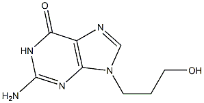 2-Amino-9-(3-hydroxypropyl)-1,9-dihydro-6H-purin-6-one Structure