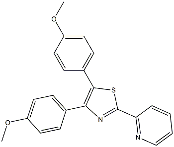  4,5-Bis(4-methoxyphenyl)-2-(2-pyridyl)thiazole