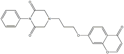 7-[3-(3,5-Dioxo-4-phenyl-1-piperazinyl)propyloxy]-4H-1-benzopyran-4-one