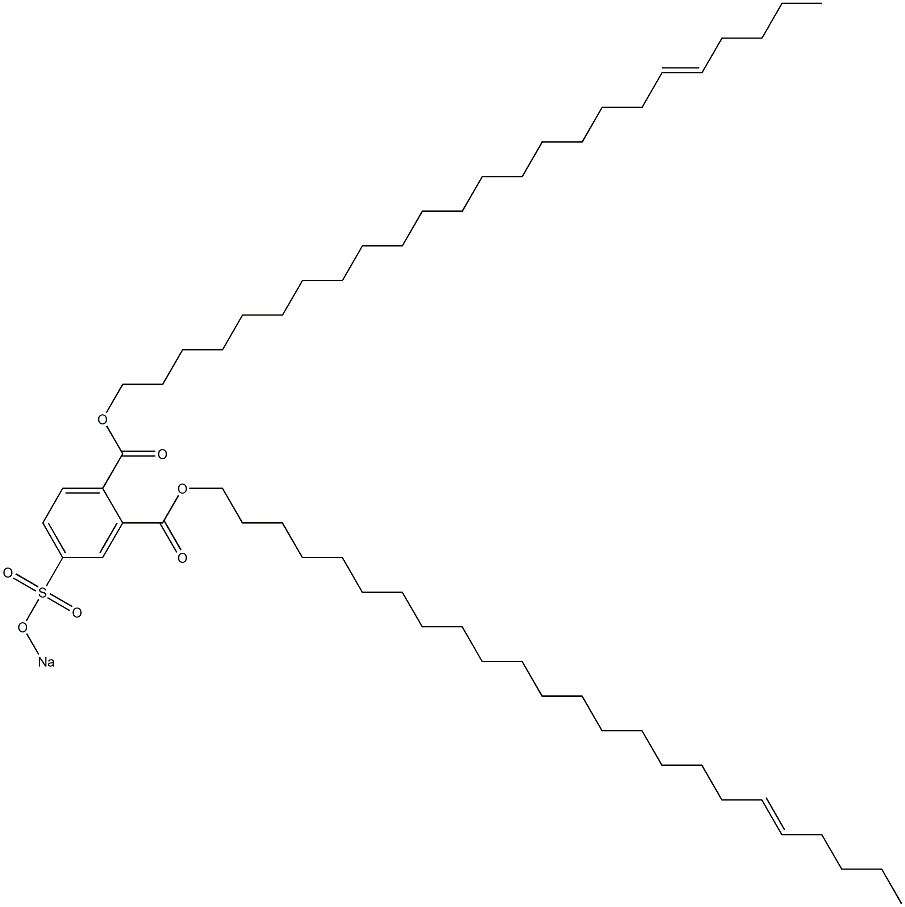  4-(Sodiosulfo)phthalic acid di(19-tetracosenyl) ester