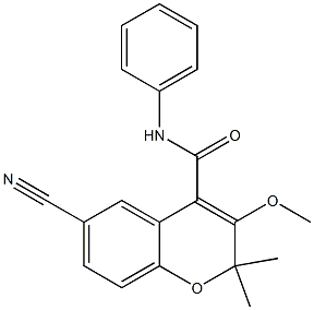 6-Cyano-2,2-dimethyl-3-methoxy-N-phenyl-2H-1-benzopyran-4-carboxamide