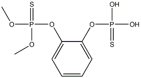(1,2-フェニレンジオキシ)ビス(チオホスホン酸O,O-ジメチル) 化学構造式