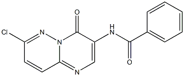 3-Benzoylamino-7-chloro-4H-pyrimido[1,2-b]pyridazin-4-one,,结构式