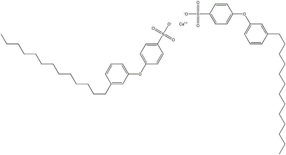 Bis[4-(3-tridecylphenoxy)benzenesulfonic acid]calcium salt 结构式