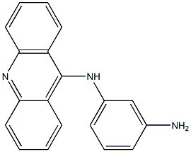 N-(3-Aminophenyl)-9-acridinamine,,结构式