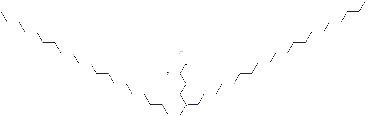 3-(Dihenicosylamino)propanoic acid potassium salt Structure