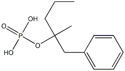 Phosphoric acid ethylbenzylisopropyl ester Structure