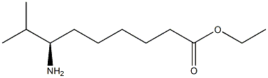 (R)-7-アミノ-8-メチルノナン酸エチル 化学構造式