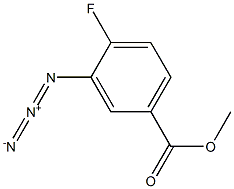 3-Azido-4-fluorobenzoic acid methyl ester Structure