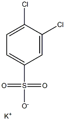3,4-Dichlorobenzenesulfonic acid potassium salt Structure