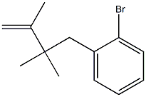 4-(2-Bromophenyl)-2,3,3-trimethyl-1-butene Struktur