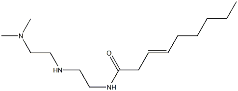 N-[2-[2-(ジメチルアミノ)エチルアミノ]エチル]-3-ノネンアミド 化学構造式