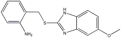 5-Methoxy-2-[[2-[amino]benzyl]thio]-1H-benzimidazole,,结构式