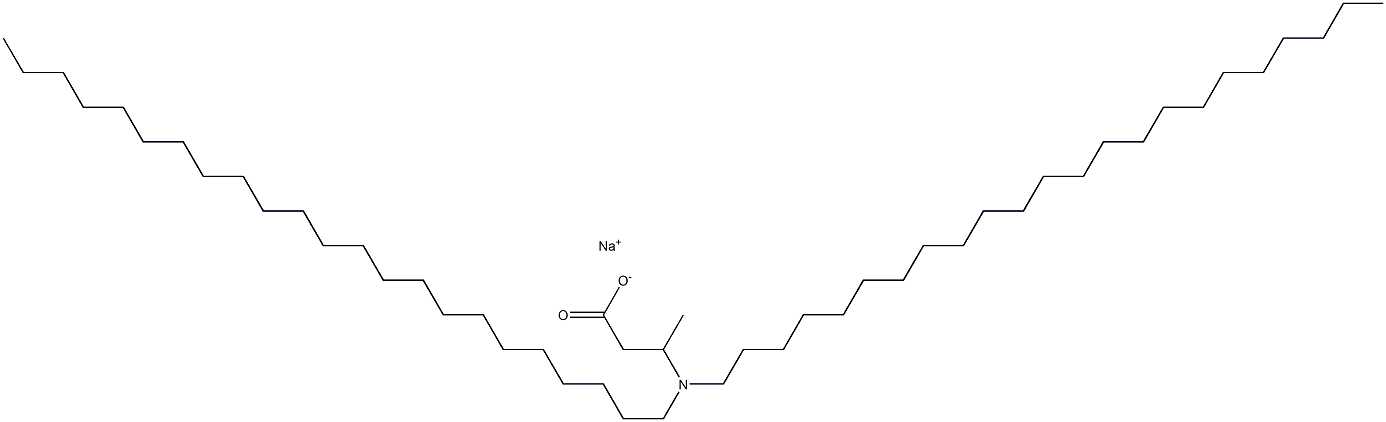 3-(Ditricosylamino)butyric acid sodium salt,,结构式