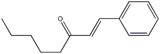 (E)-1-Phenyl-1-octen-3-one Struktur