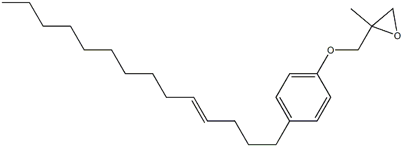 4-(4-Tetradecenyl)phenyl 2-methylglycidyl ether Struktur