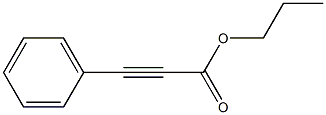 フェニルプロピオル酸プロピル 化学構造式