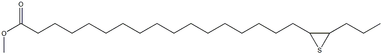 18,19-Epithiodocosanoic acid methyl ester Struktur