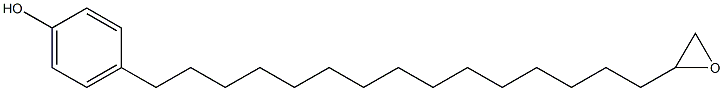 4-(15-Oxiranylpentadecyl)phenol,,结构式