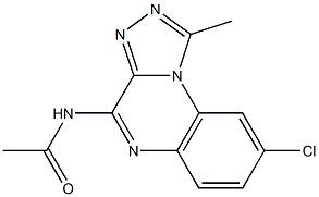 4-Acetylamino-8-chloro-1-methyl[1,2,4]triazolo[4,3-a]quinoxaline,,结构式