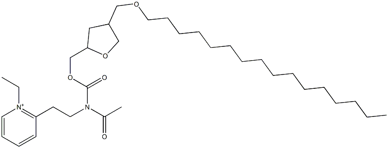 2-[2-[N-Acetyl-N-[[(tetrahydro-4-hexadecyloxymethylfuran)-2-yl]methoxycarbonyl]amino]ethyl]-1-ethylpyridinium