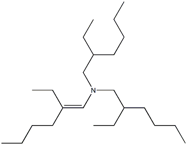 N,N-Bis(2-ethylhexyl)-2-ethyl-1-hexenylamine Structure