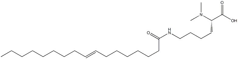 N6-(8-Heptadecenoyl)-N2,N2-dimethyllysine Struktur